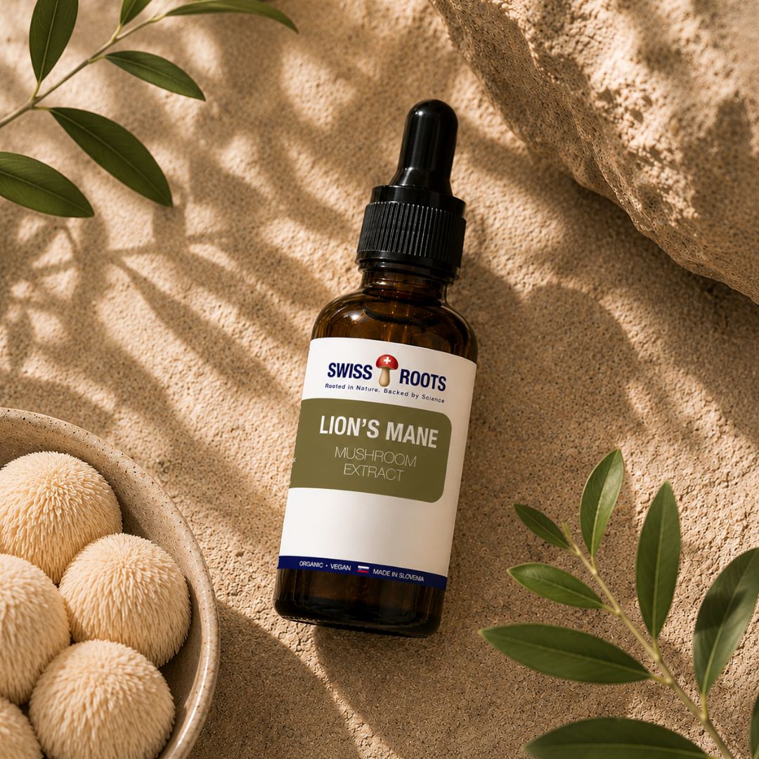 Swiss Roots™ Löwenmähne, flüssiger Pilzextrakt, 30 ml
