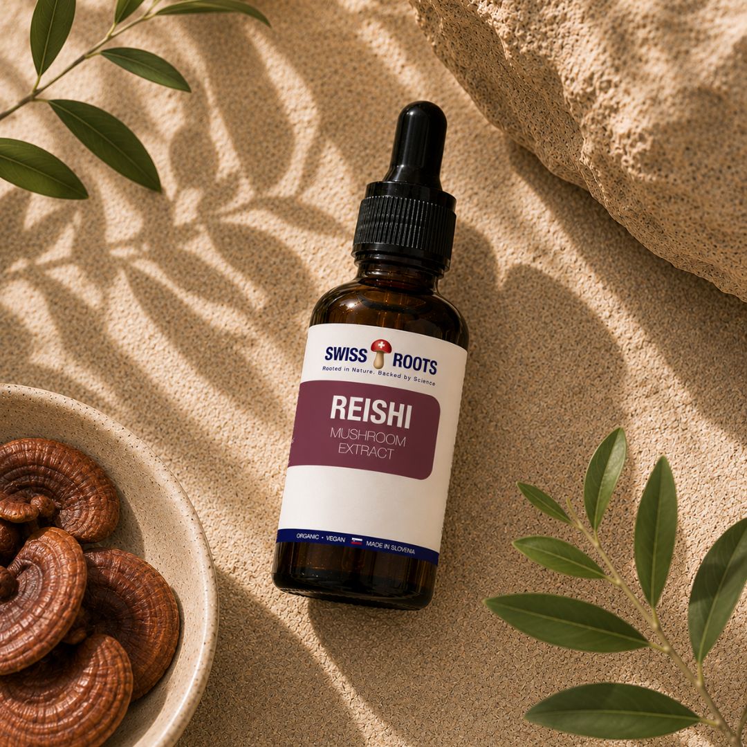 Swiss Roots™ Reishi, flüssiger Pilzextrakt, 30 ml