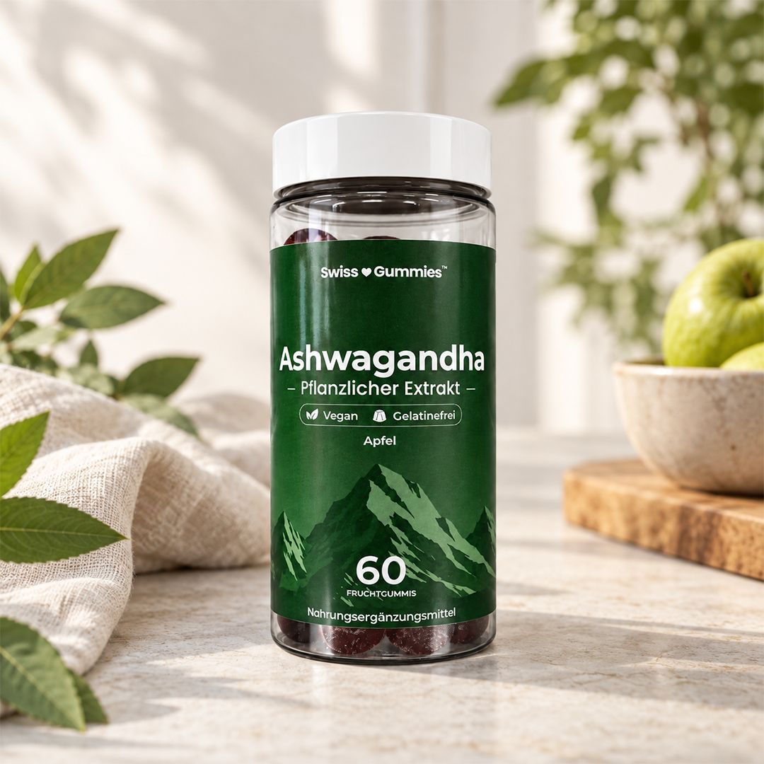 Ashwagandha – Fruchtgummis mit 300 mg Wurzelextrakt und Vitamin B6