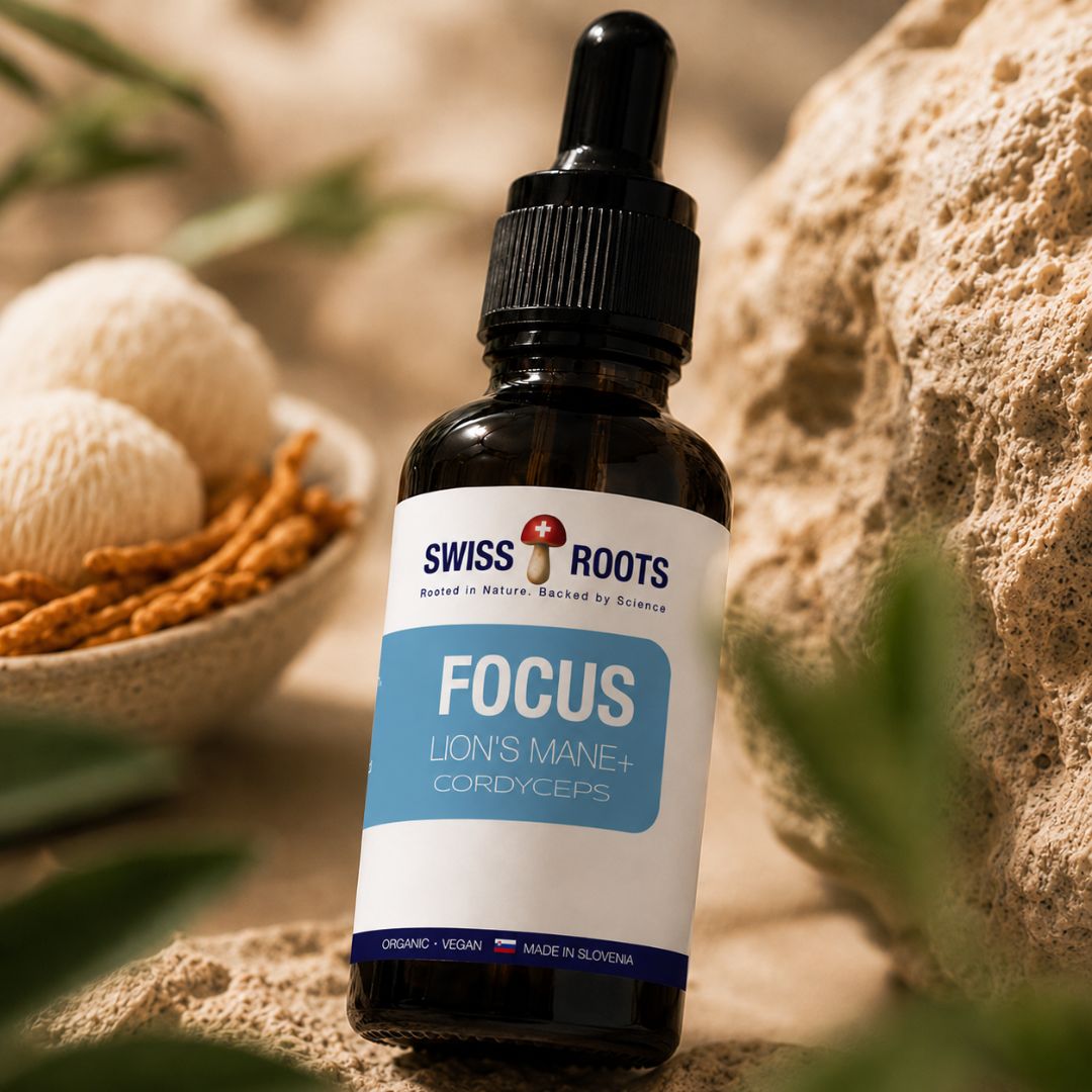 Swiss Roots™ Dual-Mischung, flüssiger Pilzextrakt, 30 ml