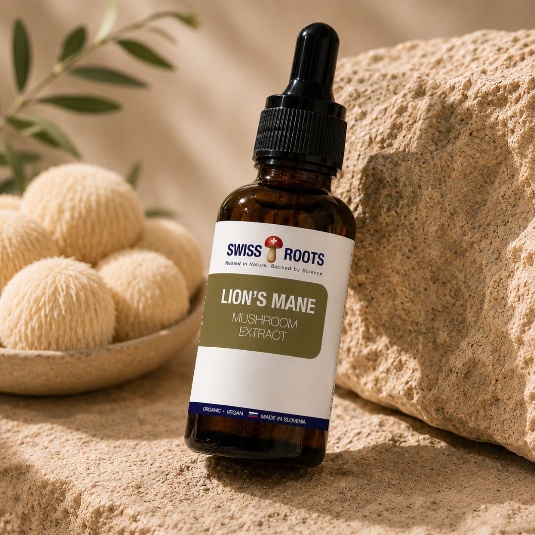 Swiss Roots™ Löwenmähne, flüssiger Pilzextrakt, 30 ml