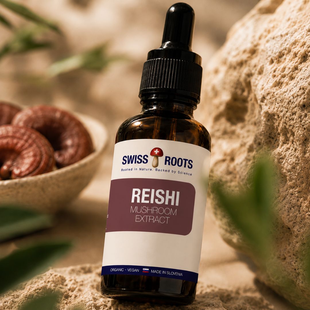 Swiss Roots™ Reishi, flüssiger Pilzextrakt, 30 ml