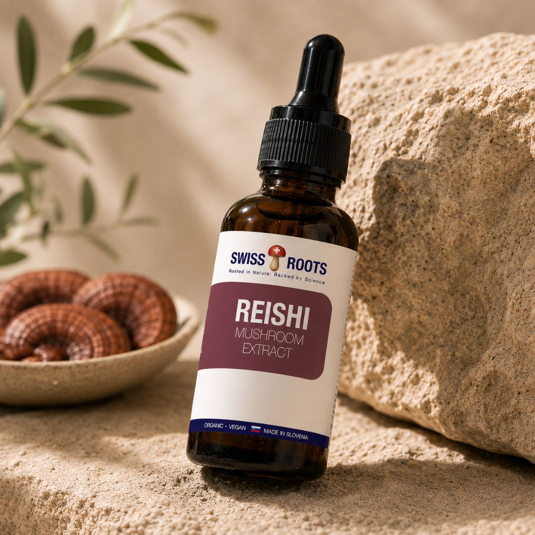 Swiss Roots™ Reishi, flüssiger Pilzextrakt, 30 ml