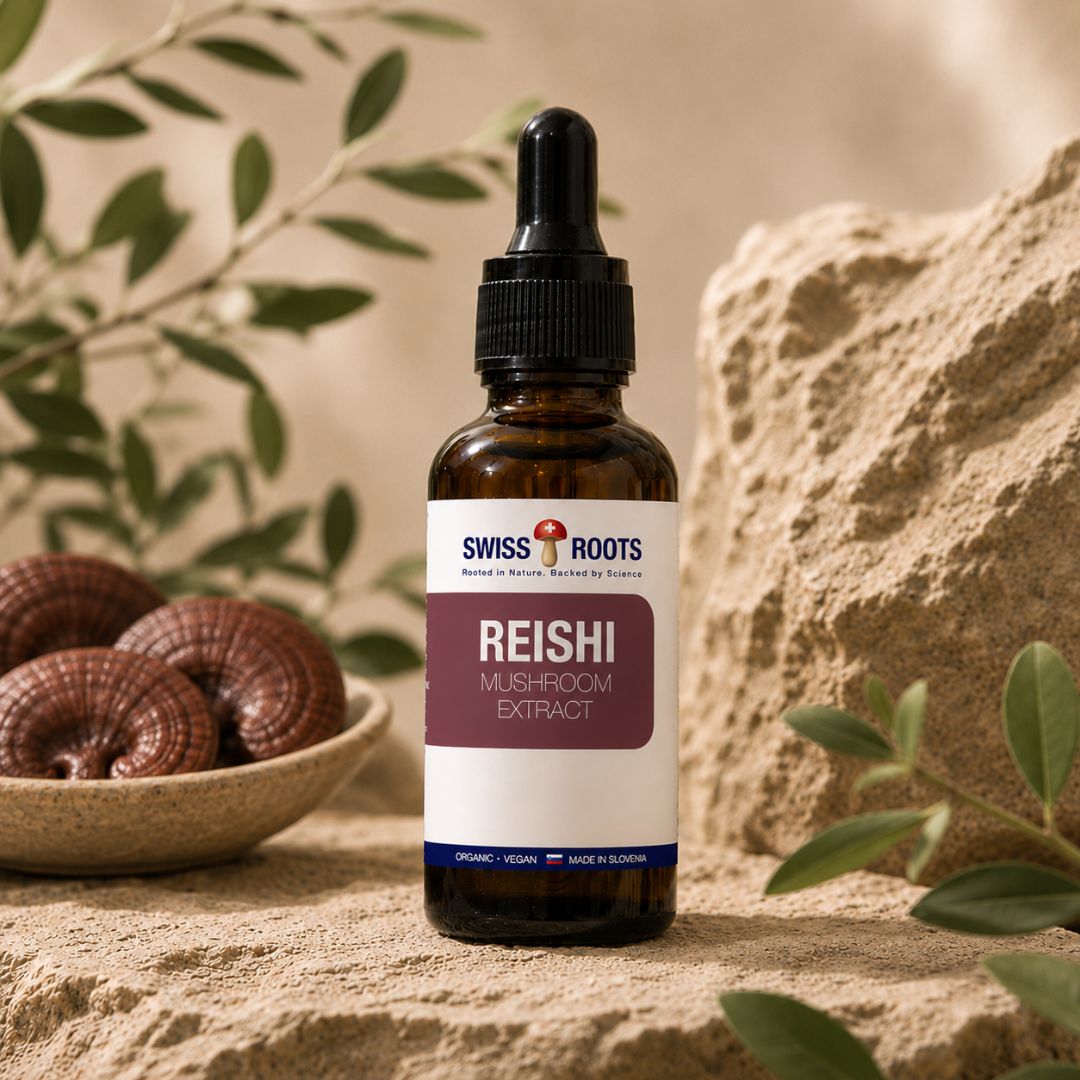 Swiss Roots™ Reishi, flüssiger Pilzextrakt, 30 ml