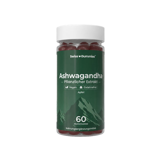 Ashwagandha – Fruchtgummis mit 300 mg Wurzelextrakt und Vitamin B6