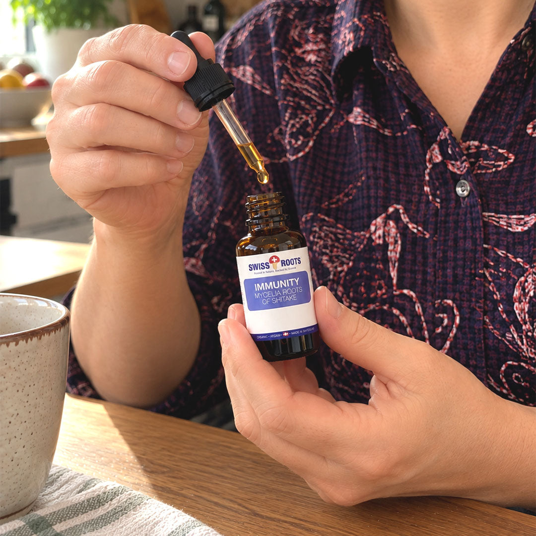Swiss Roots™ Shiitake, flüssiger Pilzextrakt, 30 ml