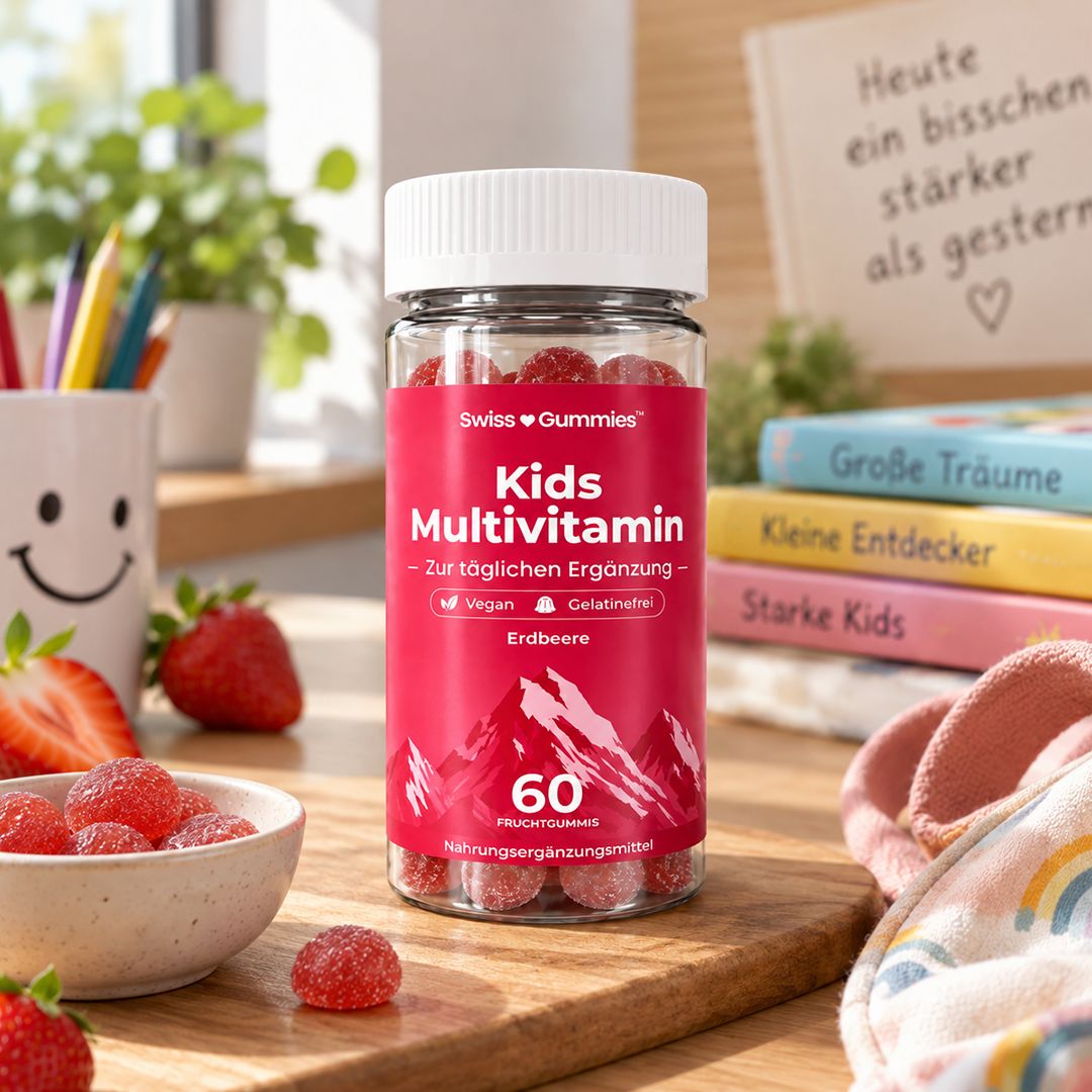 Kids Multivitamin – Fruchtgummis mit 8 ausgewählten Vitaminen