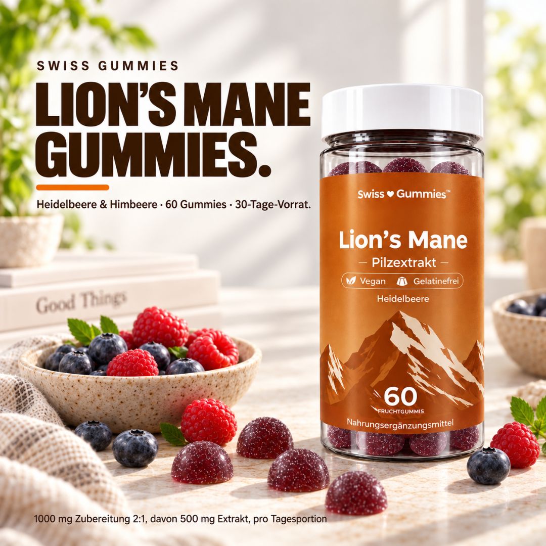 Lion’s Mane – Fruchtgummis mit 500 mg Hericium-Extrakt