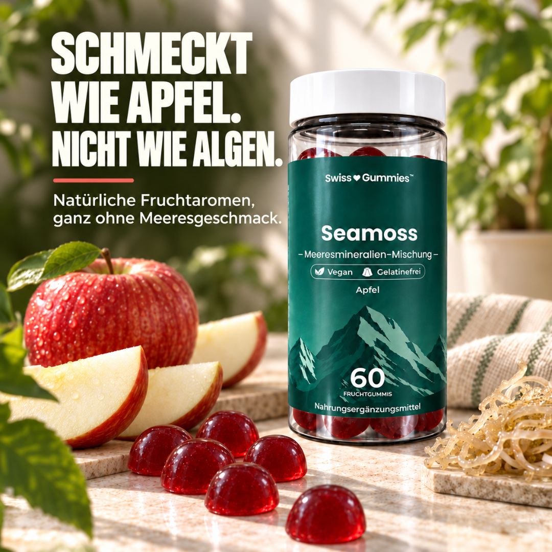 Seamoss – Fruchtgummis mit Sea-Moss-Extrakt, Vitamin C, Vitamin D3 und Jod